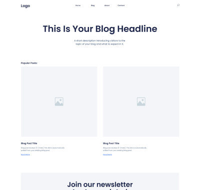 Blog Wireframe 1