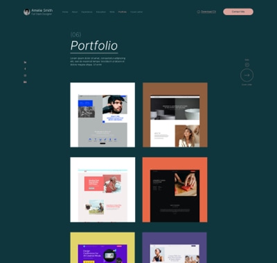 Portfolio - CV Portfolio | Elementor Kit Library