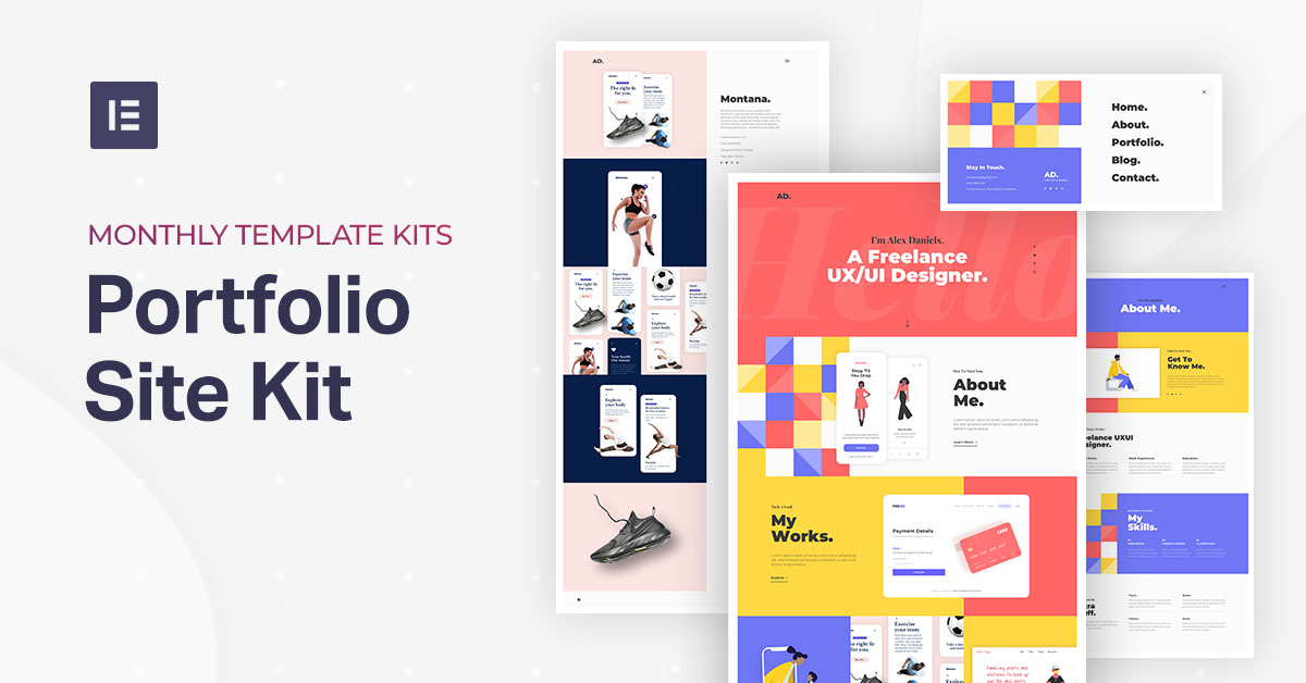 Home Portfolio Kit Elementor Template Library Free Pro Templates For Wordpress