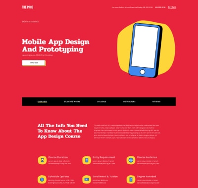 App Design Course - Digital Design School | Elementor Kit Library