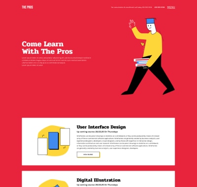 Our Courses - Digital Design School (Flexbox) | Elementor Kit Library