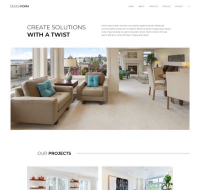 Projects - Interior Design Firm | Elementor Kit Library